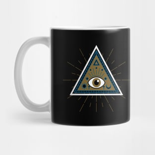 All Seeing eye - Brown with brown eye Mug